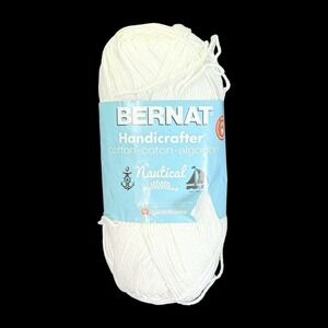 1 BERNAT HANDICRAFTER in SAIL WHITE 608yds 12oz Cotton Yarn